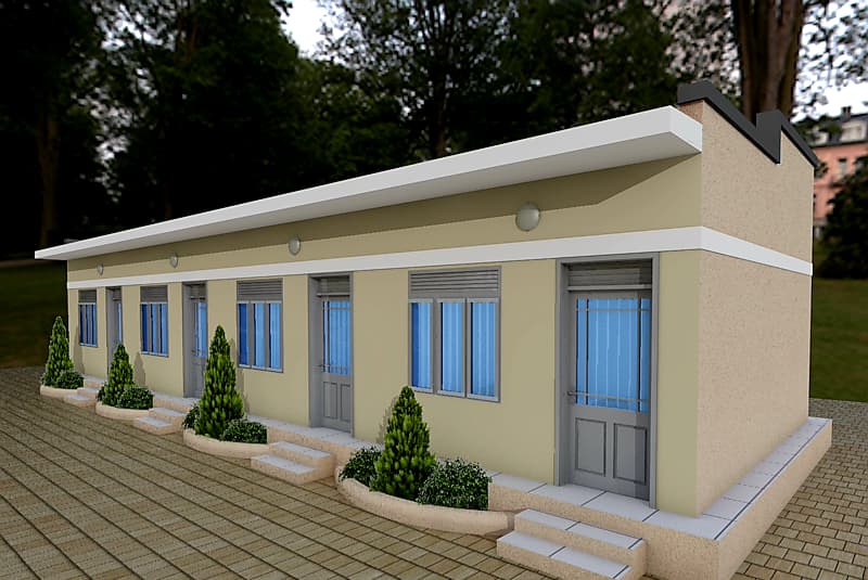 A house final design plan in Juba, South Sudan