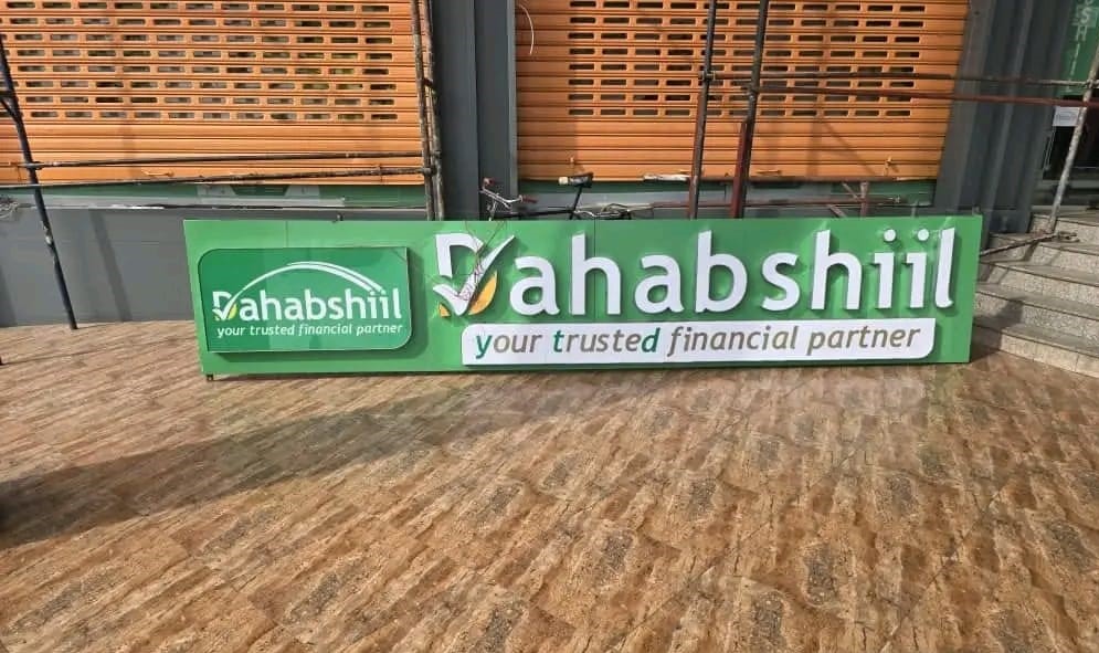 A 3D lighted signage in Juba, South Sudan