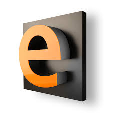 3D channel letter with letter e in Juba, South Sudan