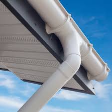 A gutter on the edge of a roof with an extension downwards in Juba, South Sudan