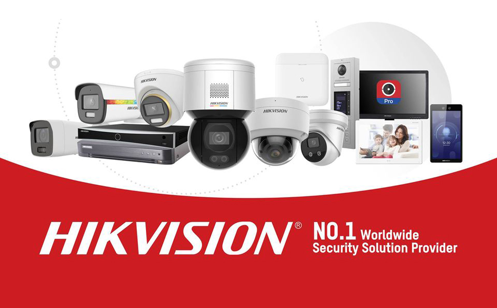 A banner of different types of hikvision cctv cameras
