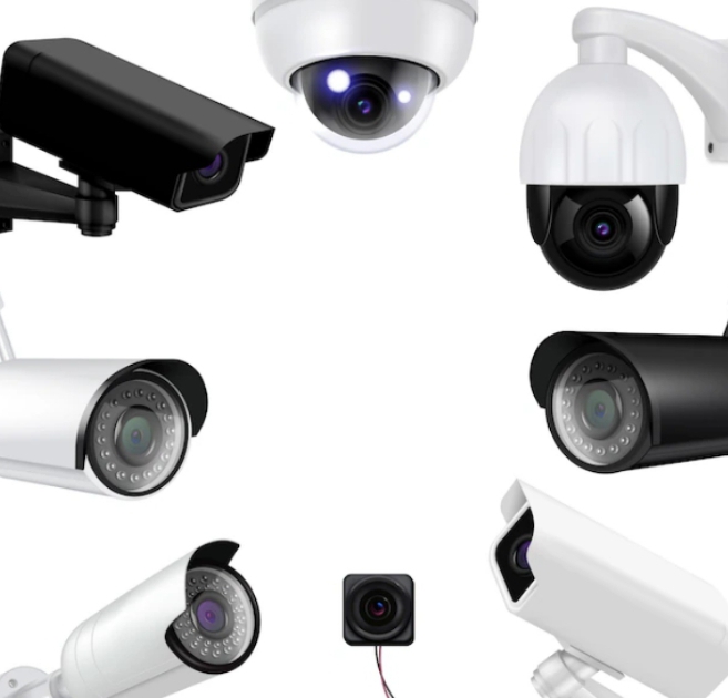 Picture of different types of cctv cameras