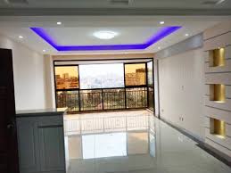 installed gypsum ceiling  with lights in Juba, South Sudan