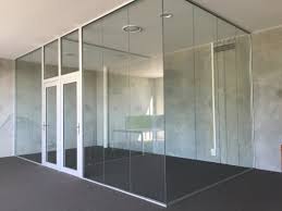 A clear glass partition in Juba, South Sudan