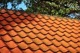 An orange tile roof in Juba, South Sudan 