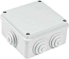 A front & side view of 100x100x70 adapter box