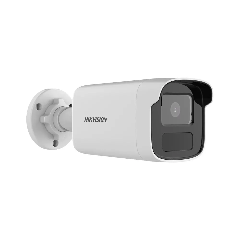 A front & side view of 2MP ColorVu Bullet Hikvision Camera