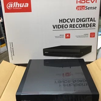 A box and side view of 16 channel Dahua DVR