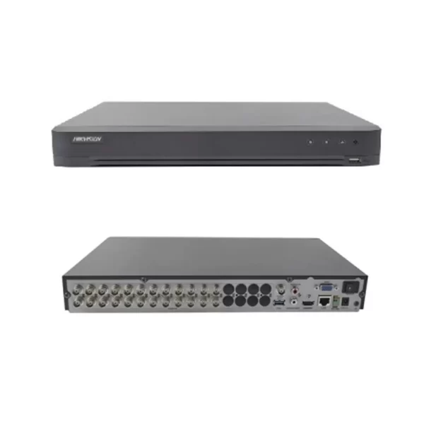 Front & backside of 24 channel 1080p hikvision DVR