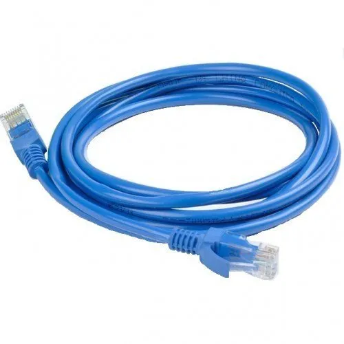 A coiled patch cord Cat6 5 metres