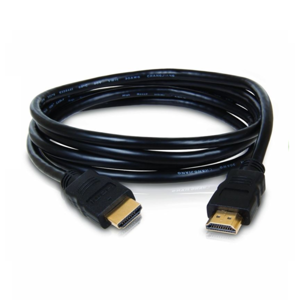 A coiled 3 metres HDMI Cable