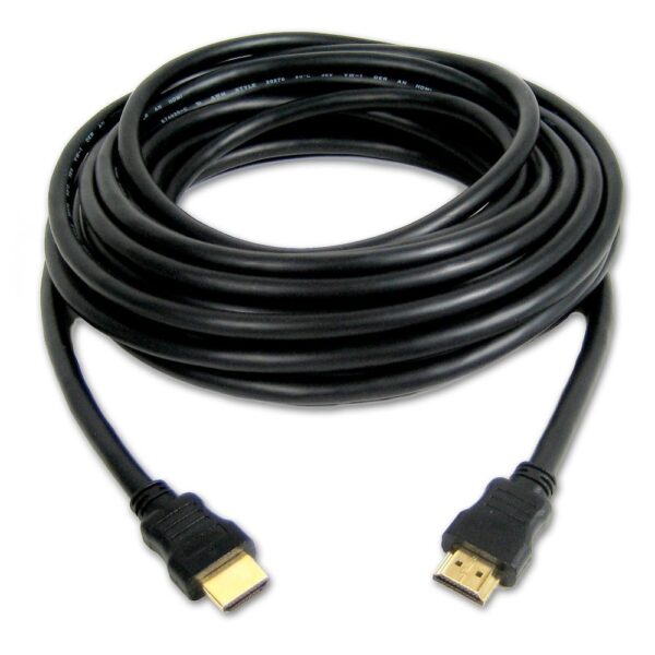 A coiled 10 metres HDMI Cable