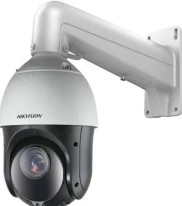 A 4MP HIKVISION CCTV PTZcamera front view