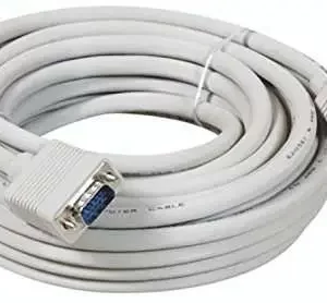 A coiled VGA cable 2 metres