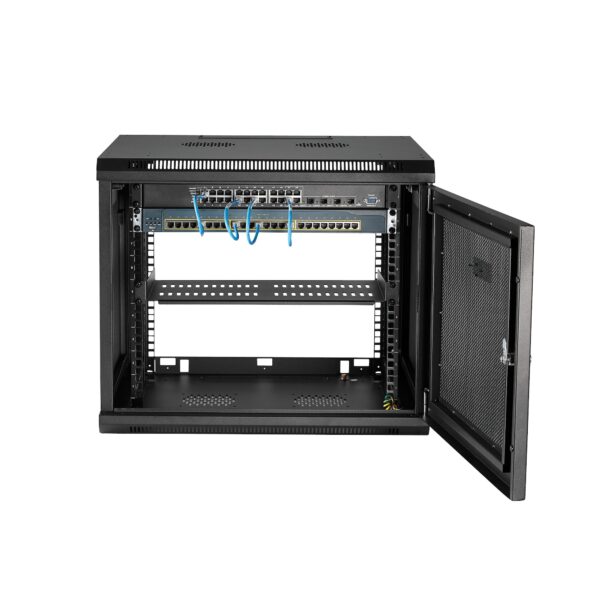  A front view of 9U Data Cabinet