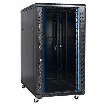 A front & side view of 32U Data Cabinet