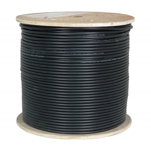 A naked coiled CAT 6 outdoor Cable