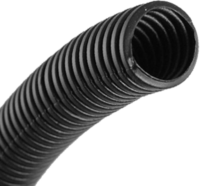 A flexible corrugated pipe