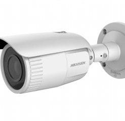 A front & side view of 4MP IR Bullet Hikvision Camera