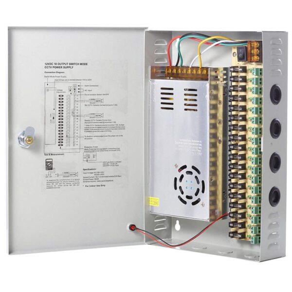 A front open view of 30AMPs Power Supply